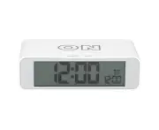 White Luminous Digital Alarm Clock - Electronic LED Time Display, Ideal for Bedroom/Kids