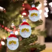 Christmas Decor Santa Hanging Ornament with Light Xmas Tree Drop Pendants