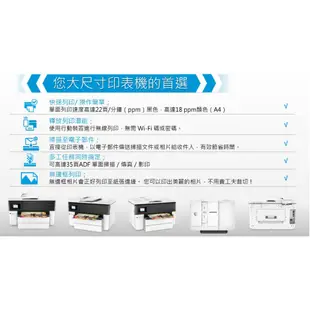 HP OfficeJet Pro 7740 A3 黑白商用旗艦噴墨多功能複合印表機 (G5J38A)