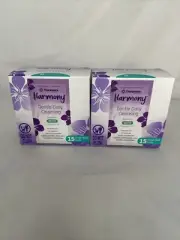 (2)Theraworx Harmony Feminine Care Cleansing Wipes, Fragrance-Free, Individually