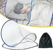 Ultralight Portable Pop-Up Mosquito Net Tent, Head Mini Folding Mosquito Net, Sleeping Bag Bug Net for Bedding Camping Traveling Patio, Weighs Only 0.12 Lbs (Large)