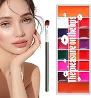 Matte Lip Gloss - 20 Colors Eye Shadow Palettes,Smudge-Proof Matte Tinted Creamy Eye Shadow Blush Waterproof for Bridal Stage Performance