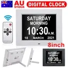 Dementia Clock Digital 8 Inch Alarm Clock Large Font Day Date Year For Elderly
