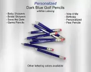 Dark Blue, Mini Golf Pencils, Bridal Shower, Baby Shower, Save The Date