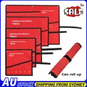 10-25 Pocket Canvas Spanner Wrench Tool Organizer Pouch Case Roll Up Storage Bag