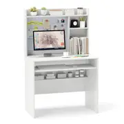 Giantex Computer Desk Study Writing Table w/Adjustable Shelf Home Office Desk White