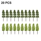 20pcs Landscape Miniature Lifelike Model Trees Train Scenery Layout Home-Display