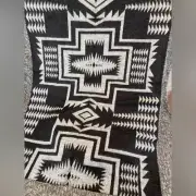 Pendleton Harding Black Wrap Oversized Scarf - New with tags