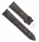 22MM ITALIAN LEATHER WATCH BAND STRAP FOR OMEGA SEAMASTER PLANET DARK BROWN WS