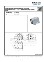 Boring bar holder, angular, left/right hand cylindrical chuck Ø38, 7.078.200