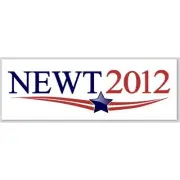 Newt Gingrich 2012 presidential For President Replica Campaign Bumper Sticker