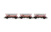 Hornby R60063 OO Gauge HAA Hopper Wagons, Three Pack, BR Railfreight - Era 8