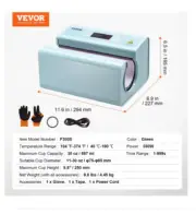 VEVOR Auto Tumbler Heat Press Machine Mug Heat Press for 11-30oz Sublimation Tum