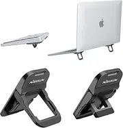 Nillkin Computer Keyboard Stand for Desktop with 3 Adjustable Angles, Flip Keyboard Riser Feet for Most Keyboards, Laptop Stand for MacBook, Dell, HP and Other 10-17 Inches Laptop Feet, Black
