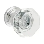 9514 Cupboard Knob Sophia Glass Chrome Plated D32xP39mm BP26mm