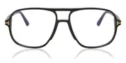 Tom Ford FT5737-B Blue-Light Block 001 Men's Glasses Black Size 56 - Private Health Rebate - Blue Light Block Available