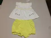 NWT Gymboree Meow and Dino Kitty Swing top Bloomer Short Set 3-6,6-12,12-18