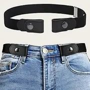 1pc Elastic Waist Belt Adjustable Waist Elastic Buckle Elastic BeltNo Buckle Women/Men Stretch Belt Invisible Elastic Belt for Jeans Pants Dresses