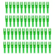 50Pcs Archery Arrows Nocks 4.2mm Clear Insert Arrow Nock Replacement Green