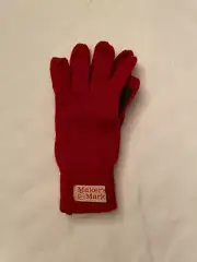 Makers Mark Red Knit Gloves - New!