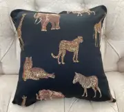New 18"x18" Square Decorative Throw Pillow Cover with Insert, Safari Printed