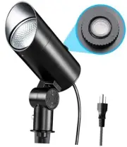 30W Spot Lights Outdoor 5000K Dusk to Dawn Flag Pole Light 120V Plug in