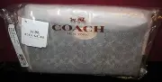 Authentic Coach zip Zippy Wristlet Wallet Saddle /apricot - NWT