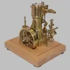 ENGINEDIY Retro Vertical Single Cylinder Steam Engine Model Mechanical Toy