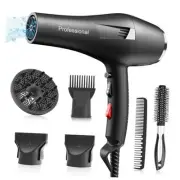 Ionic Salon Hair Dryer, Professional Blow Dryer AC Motor Fast Drying with 2