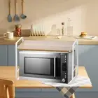 Microwave Oven Rack Utensils Storage Compact Heavy Duty Microwave Shelf