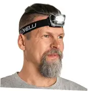 LED Headlamp Flashlight for Adults & Kids, Running, Camping, Hiking Head Black