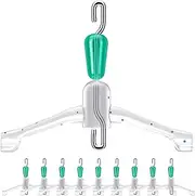 Fishing Sub Wire Connector, 10 Pieces Double Hook Swivels Contactor Splitters, Strong Sub Wire Connector Space Bifurcation Accessories for Fishing Lover