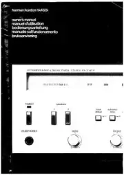 Harman Kardon HK460I Receiver Owners Manual