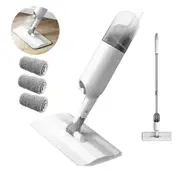 Spray Mop for Floor Cleaning Water Spray Flat Mop Household Tile Floor Mop with Sprayer 3 Mop Pads for Home Kitchen Wood Ceramic Floor