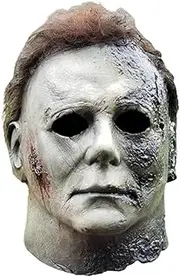 Michael Myers Mask, Horror Latex Full Head Halloween Mask, Scar Face Covering Halloween Decoration