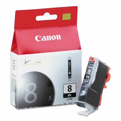 Canon Genuine 8 BK CLI-8BK BLACK Ink Cartridge Pixma