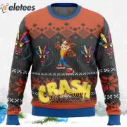 Crash Bandicoot Alt Ugly Christmas Sweater Perfect Gaming Fan Gift