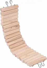 SEWOART Long Climbing Ladder for Hamsters Mice Birds Hanging Bridge with Hooks Agility Exerciser Enrichment for Pet Cage Activities
