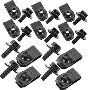 HEALEEP 10 Pairs Automotive Fastener Kit Bumper Retainer Clips for Enhanced Stability and Durability Compatible with Various Vehicles Material for Protection