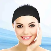 Acycoin2A 100 Ct. Disposable Stretchable Headband with Closure for Spa Facial Treatment Non-Woven Individually Wrapped Hair Wrap