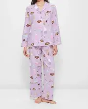LADIES size M/ 12 Coffee Donuts Flannelette pyjamas pjs TARGET NEW 3521
