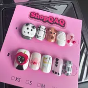Custom Handcrafted 3D Cute Hand-Painted Apple Nails