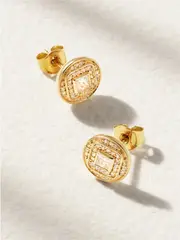 [Almasika] Almasika - Veni 18-karat Gold Diamond Earrings - One size One size Gold
