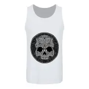 Unorthodox Collective Mens Graphic Skull Vest Top Set (White) - GR3841