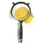 Fine Mesh Flour Sieve Black Strainer Kitchen Accessories Colander Juice