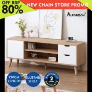 ALFORDSON Entertainment Unit 120cm TV Cabinet Stand Storage Drawer Oak