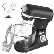 YOPOWER 5.5L Stand Mixer, Multi-Function Electric Food Mixer, 6-Speed Food Processor, Kitchen Machine with Dough Hook, Whisk, Beater, Pasta Pressing, Meat Grinding and Enemas- 1400W Updated