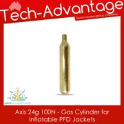 1 x Axis 24g 100N Life Jacked PFD Inflatable Replacement Recharge Gas Cylinder