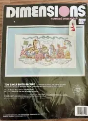 Vintage Dimensions Crewel Embroidery Kit - Shelf of Toys - Unopened