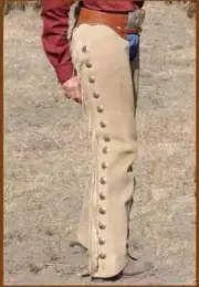 Western Chap Cowboy vintage Fringes Suede Leather Pant Riding Chap